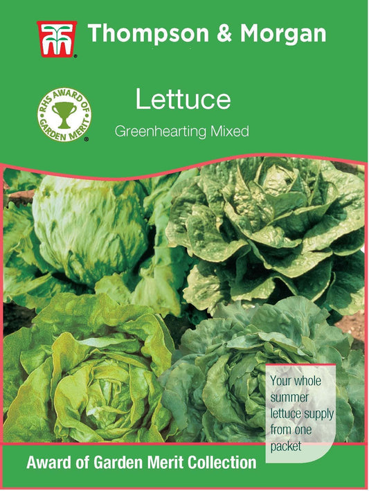 Thompson & Morgan RHS Lettuce Greenhearting Mixed Seed