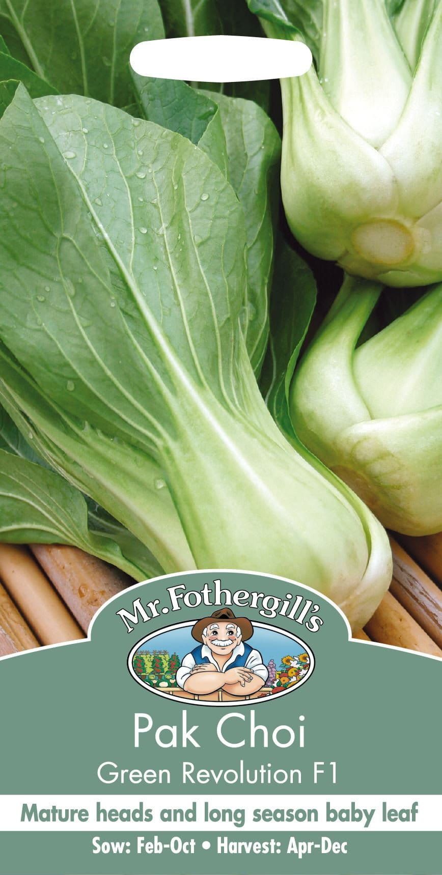 Mr Fothergills Pak Choi Green Revolution F1 175 Seeds