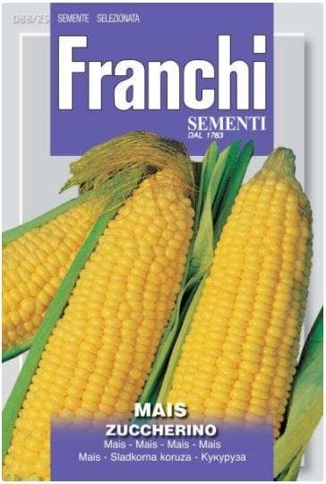 Franchi Seeds of Italy - DBO 88/25 - Sweetcorn - Zuccherino - Seeds