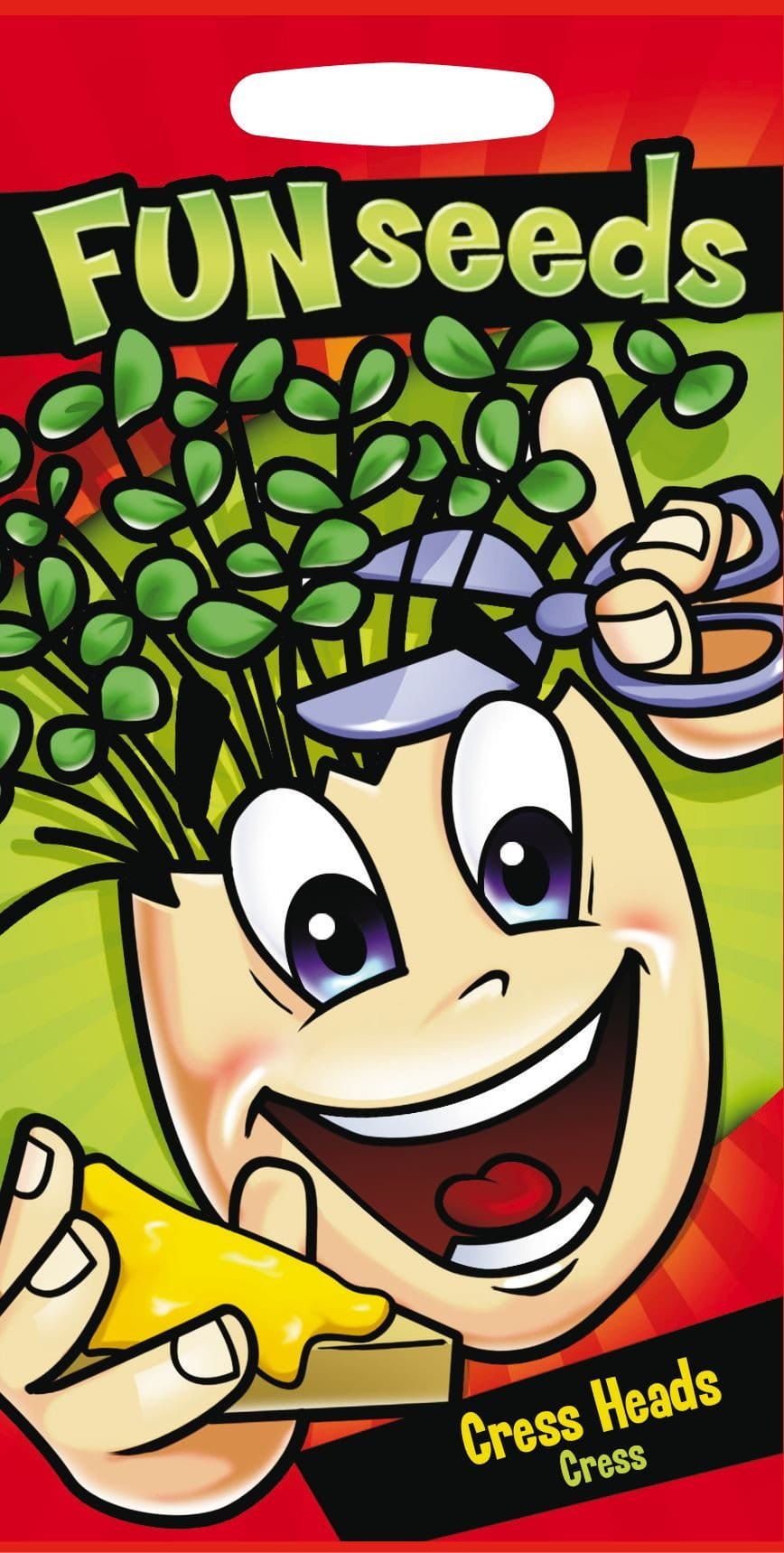 Mr Fothergills Fun Seeds Cress Heads 3000 Seeds