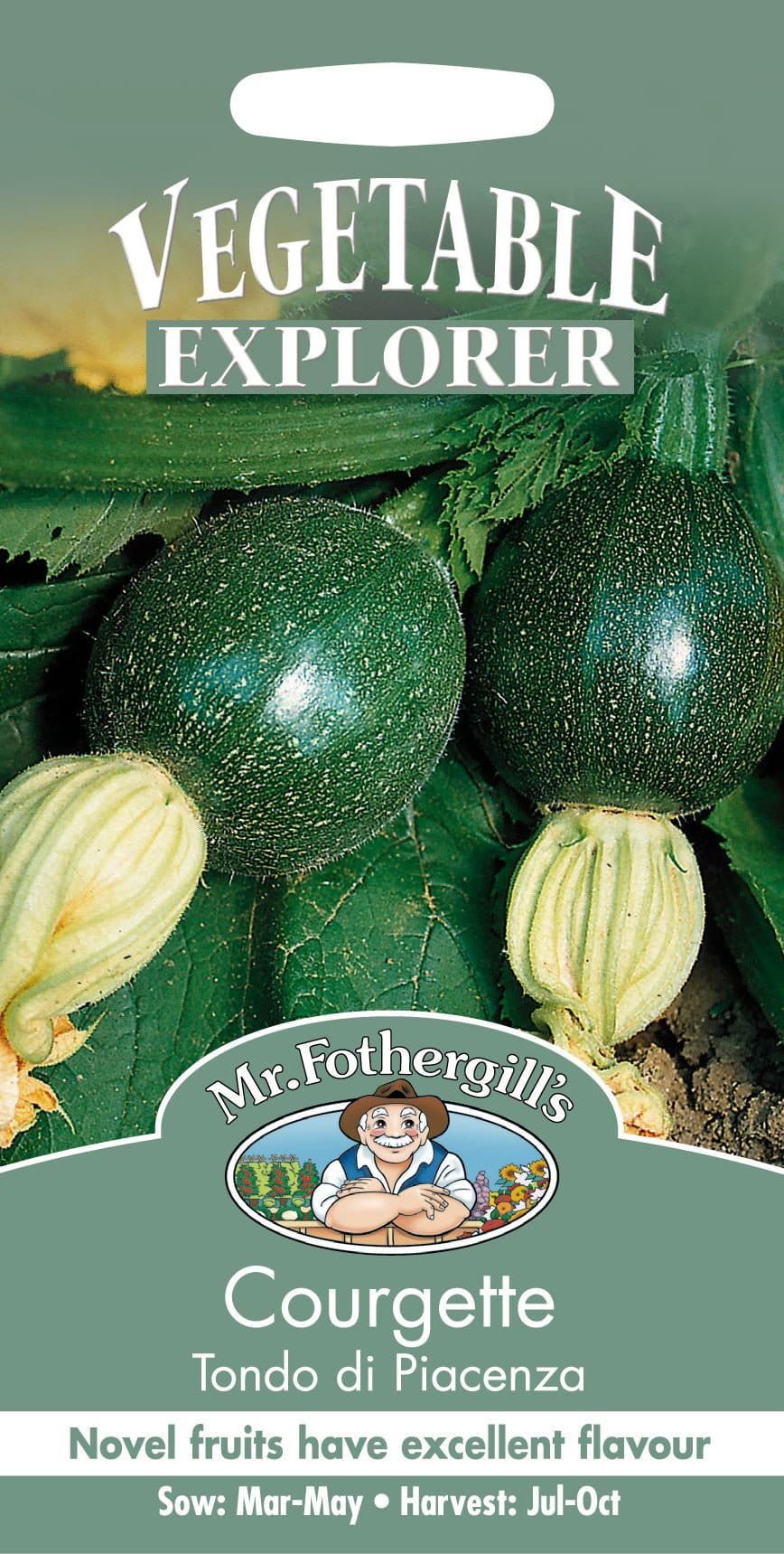 Mr Fothergills Courgette Tondo di Piacenza 20 Seeds