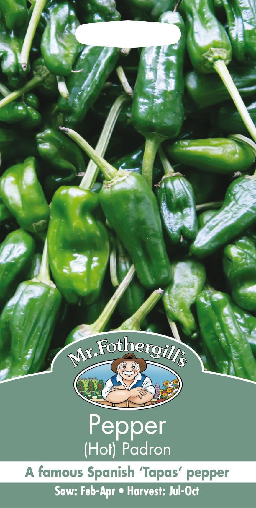 Mr Fothergills Hot Pepper Padron 20 Seeds