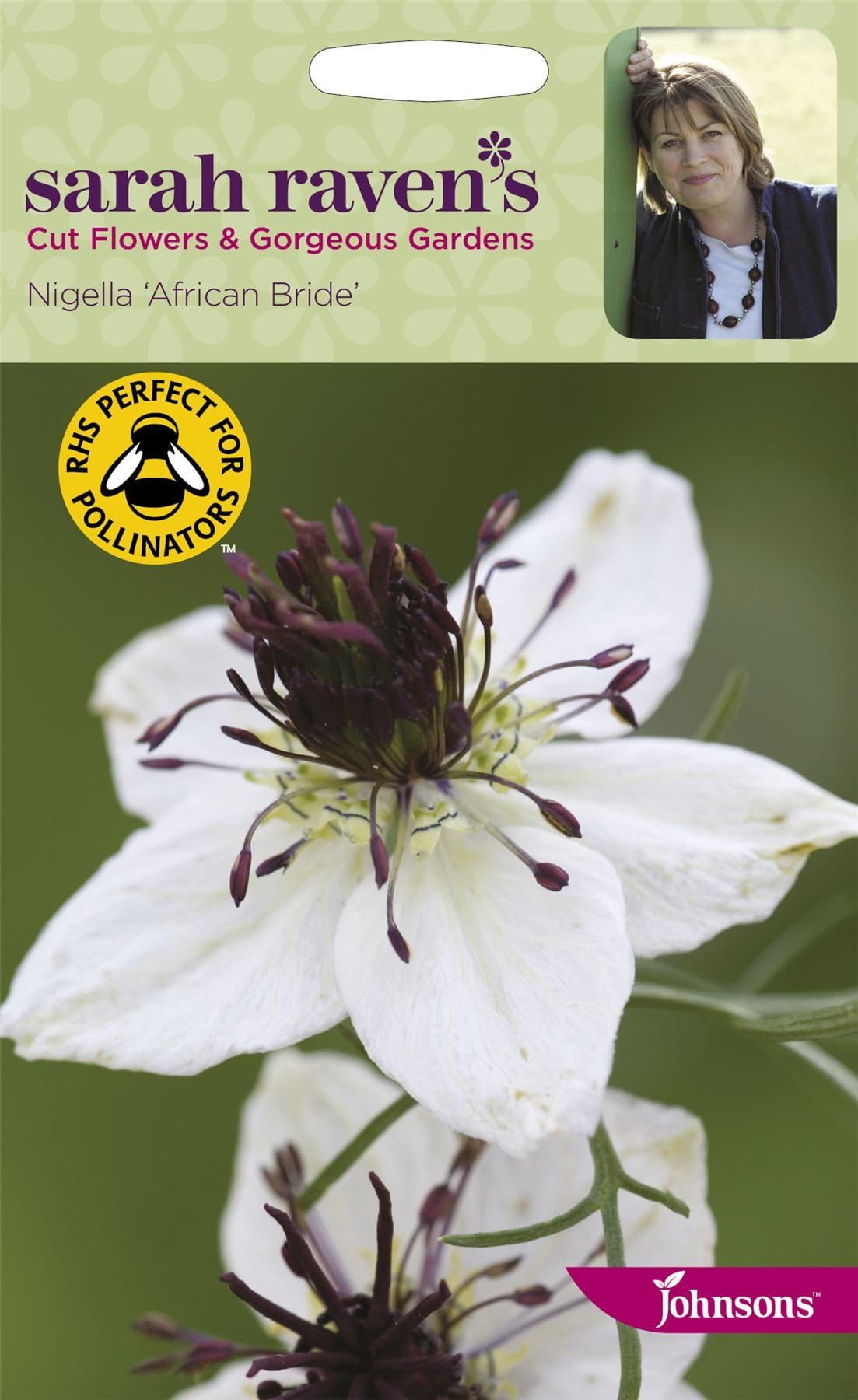 Johnsons Sarah Raven's Nigella African Bride 200 Seeds