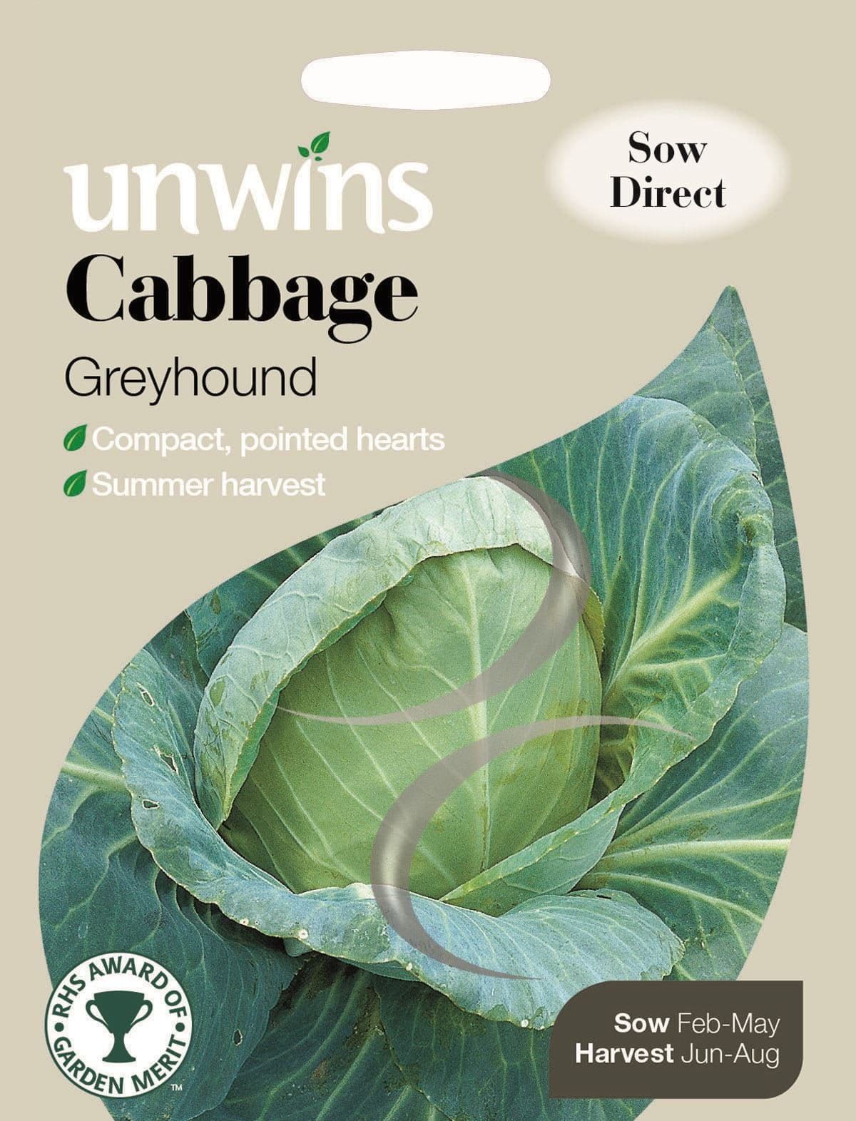 Unwins Cabbage Greyhound 350 Seeds