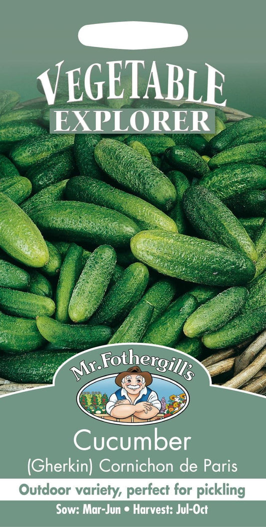 Mr Fothergills Cucumber Gherkin Conichon de Paris 20 Seeds