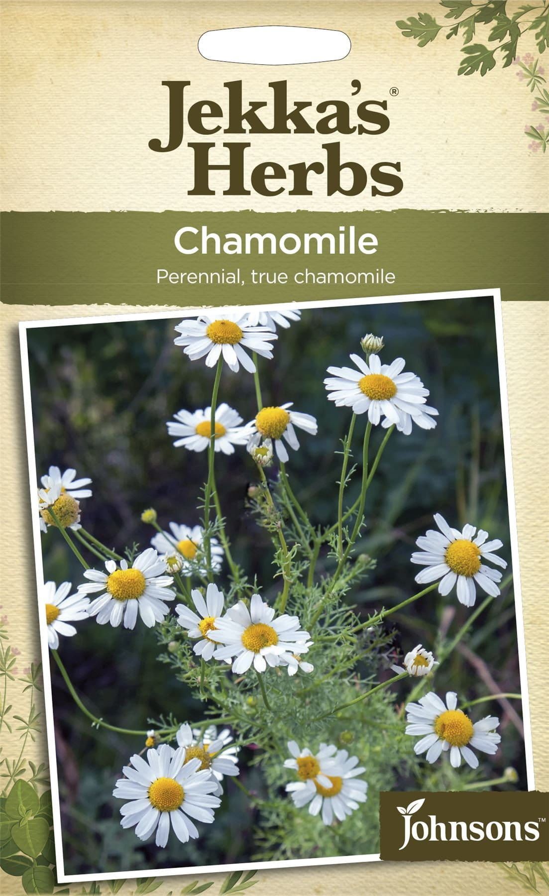 Johnsons Jekka's Herbs Chamomile 1100 Seeds