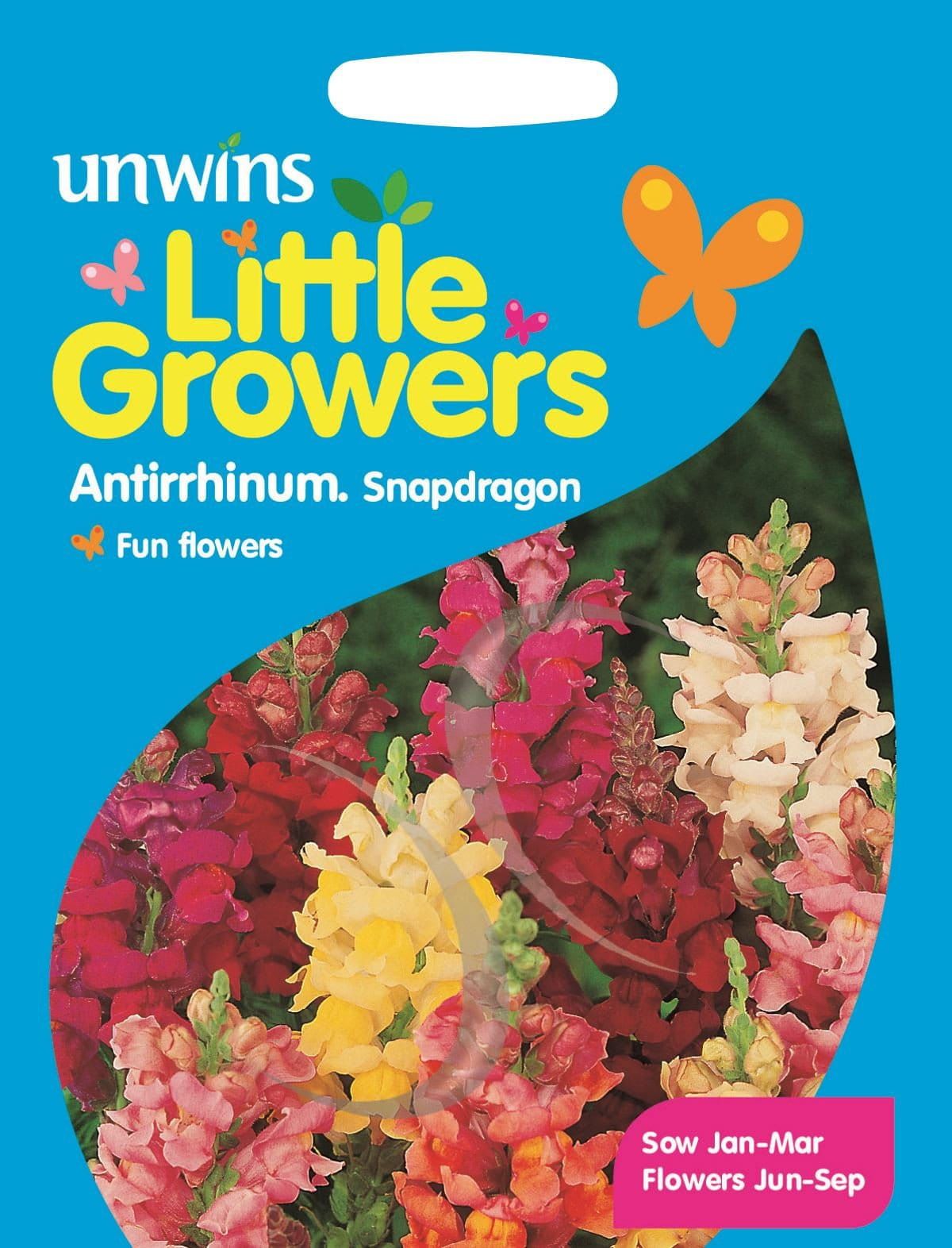 Unwins Little Growers Antirrhinum Snapdragon 1700 Seeds