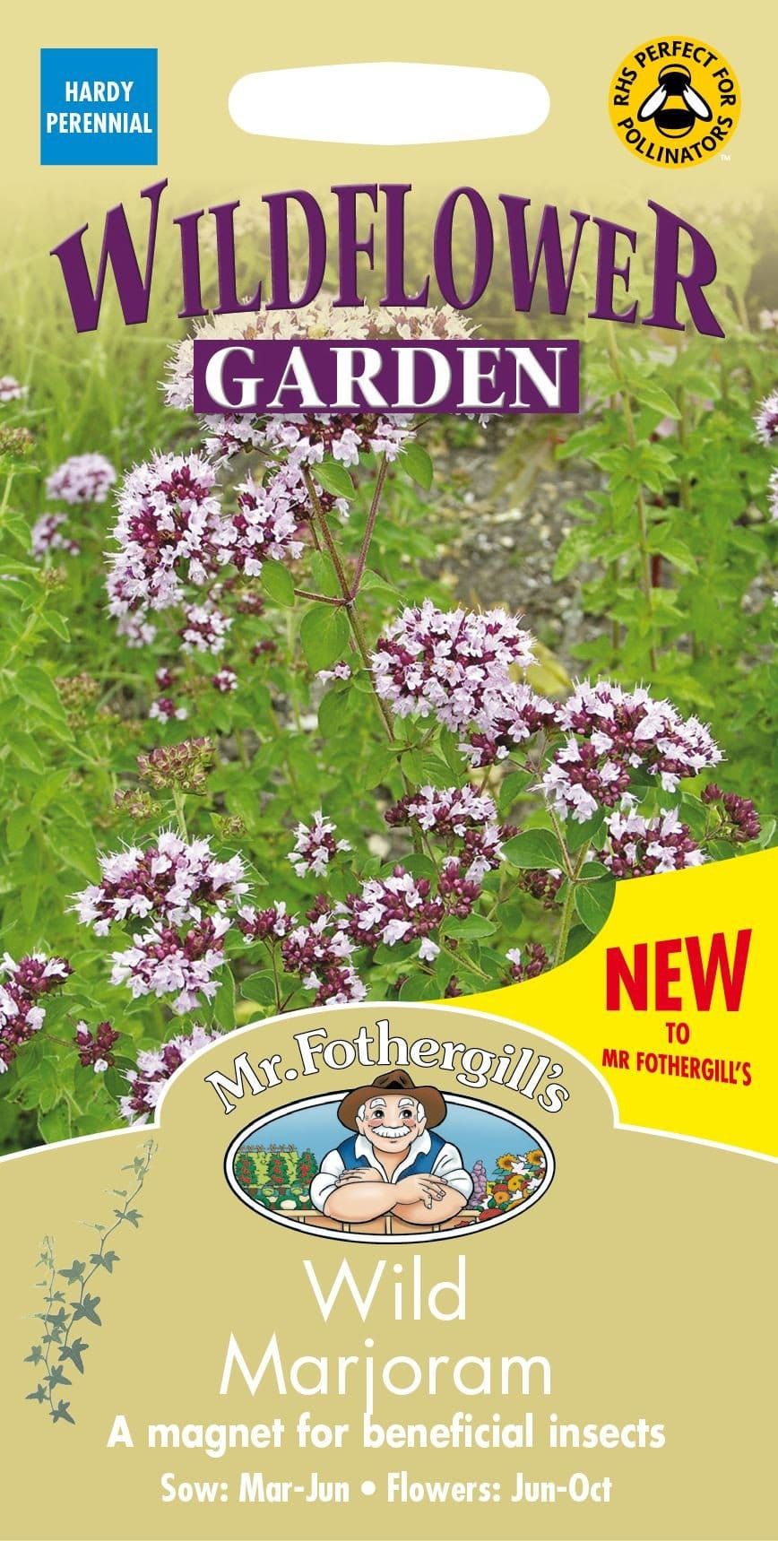 Mr Fothergills Wild Flower Wild Marjoram 1000 Seeds