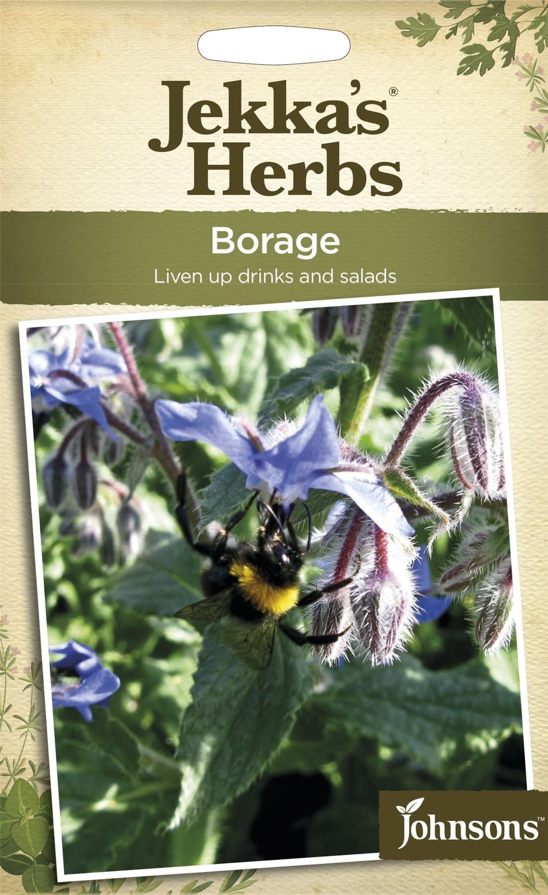 Johnsons Jekka's Herbs Borage 35 Seeds
