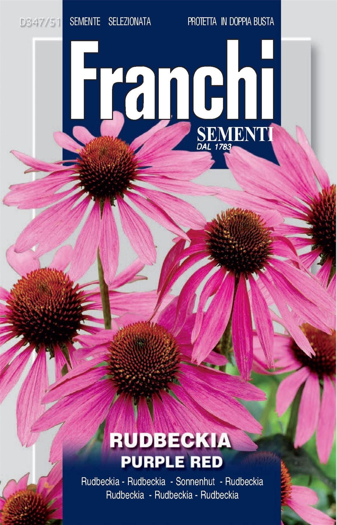 Franchi Seeds of Italy - Flower - FDBF_ 347-51 - Rudbeckia Purpurea Rosa - Seeds