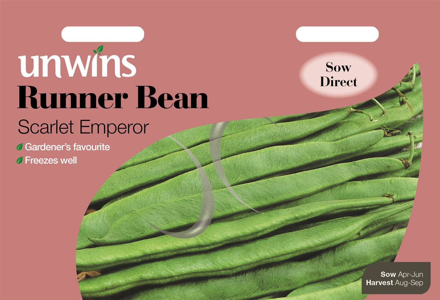 Unwins Runner Bean Scarlet Emperor 50 Seeds