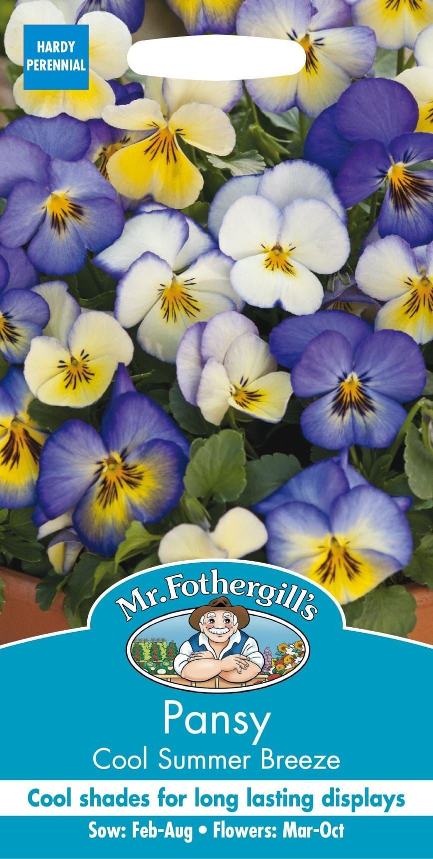 Mr Fothergills Pansy Cool Summer Breeze 30 Seeds