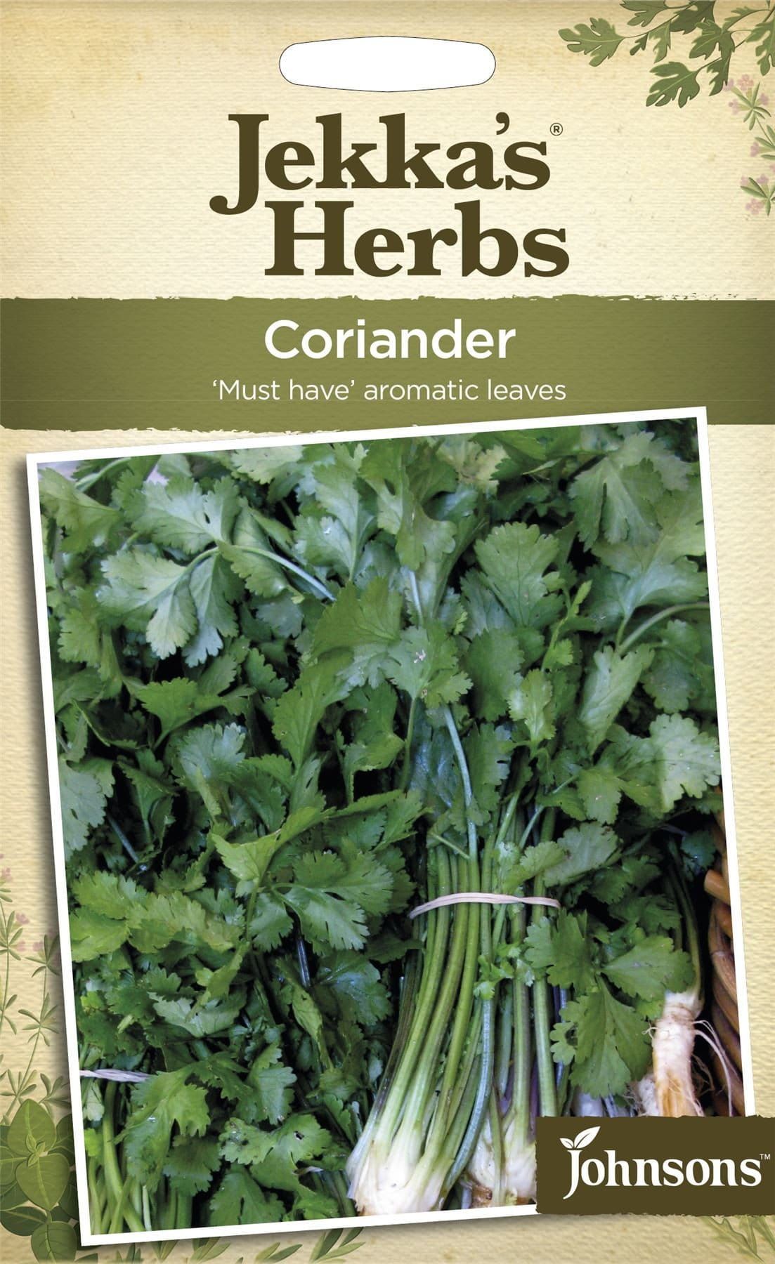 Johnsons Jekka's Herbs Coriander 300 Seeds