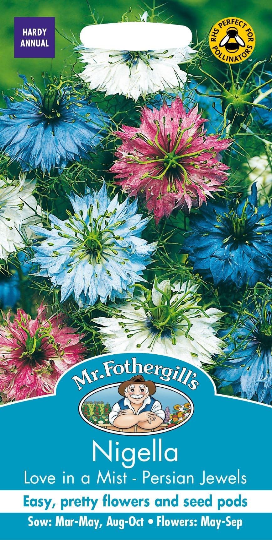 Mr Fothergills Nigella Love in a Mist Persian Jewels 120 Seeds