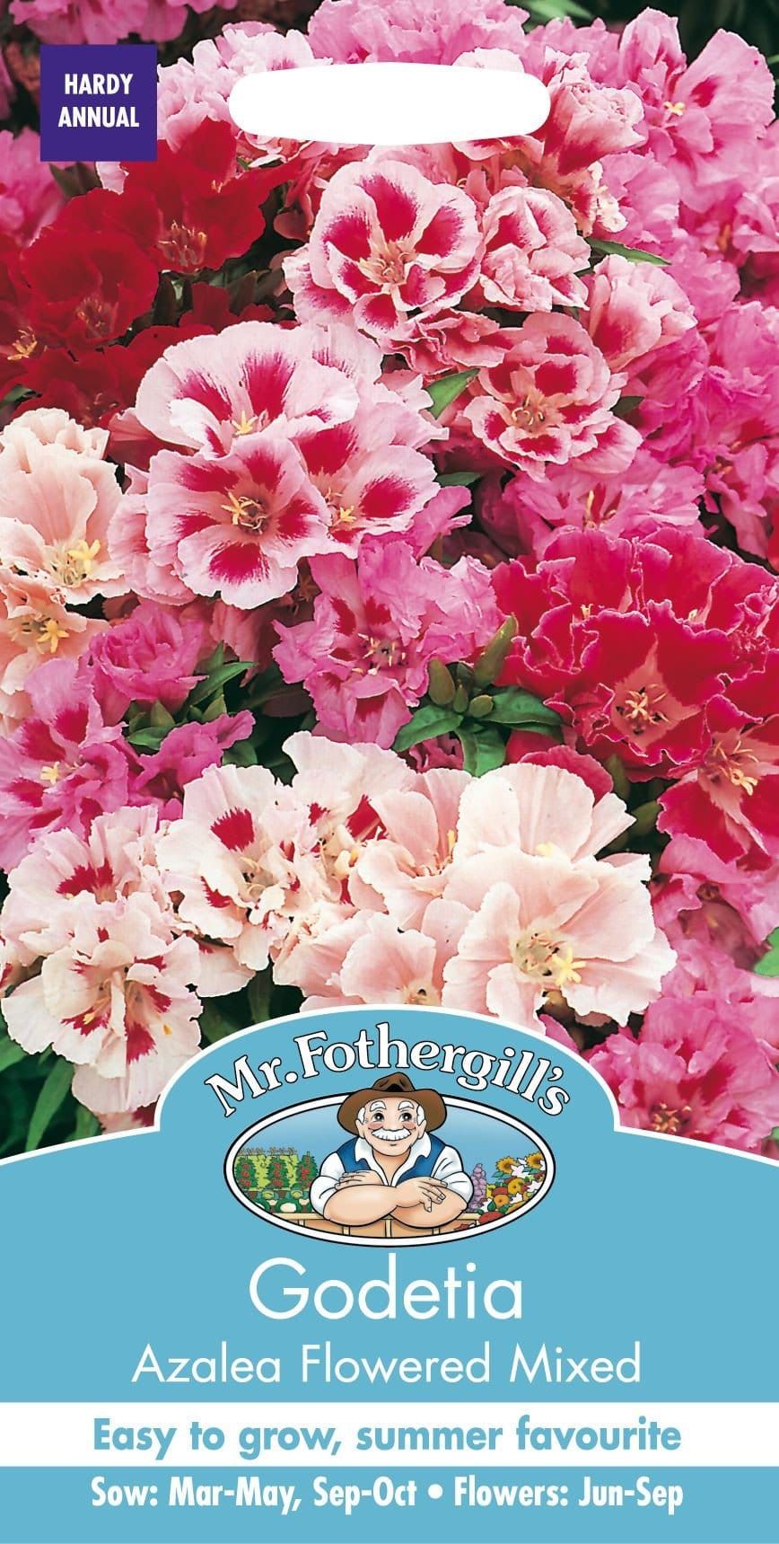 Mr Fothergills Godetia Azalea Flowered Mixed 750 Seeds