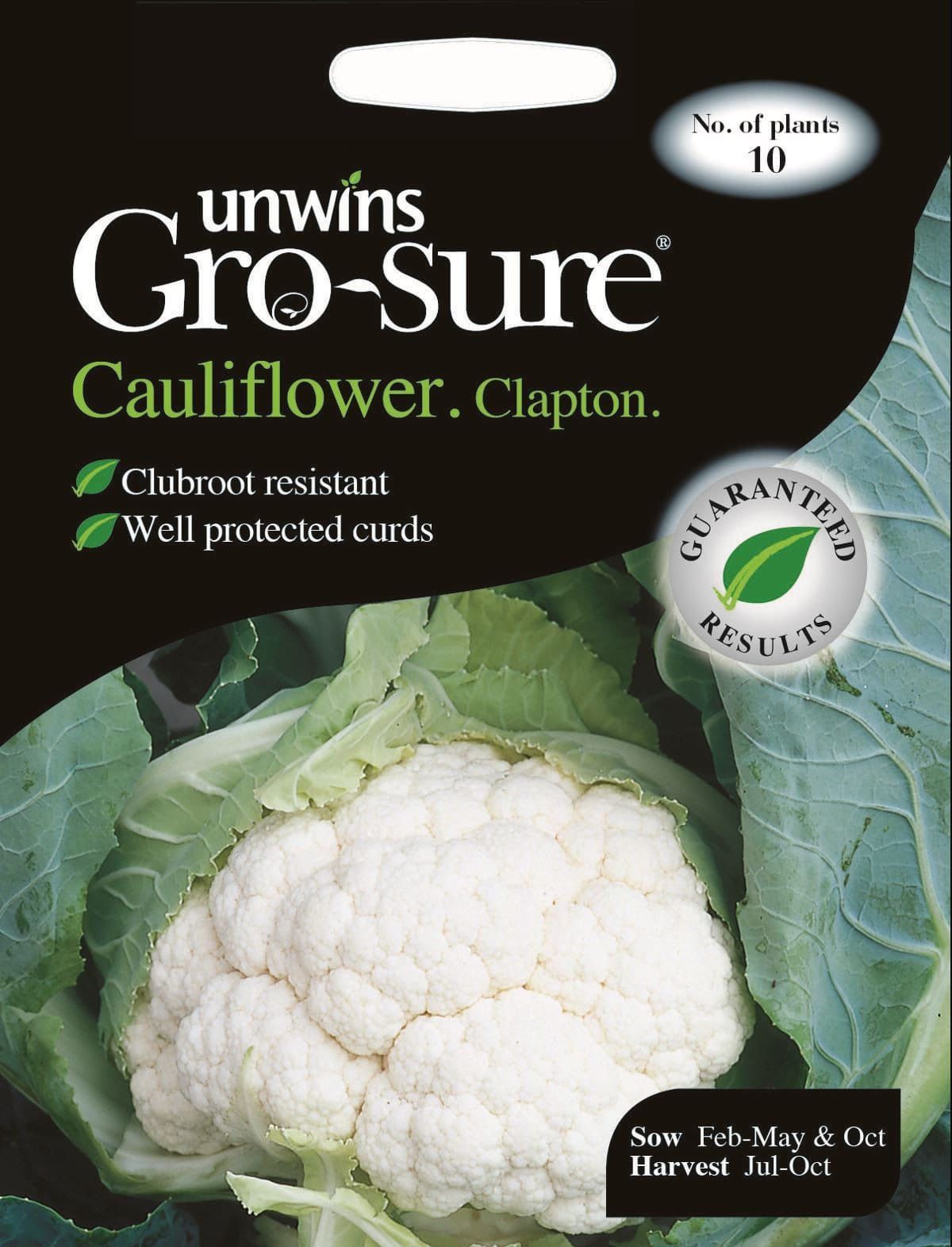 Unwins Cauliflower Clapton F1 10 Seeds