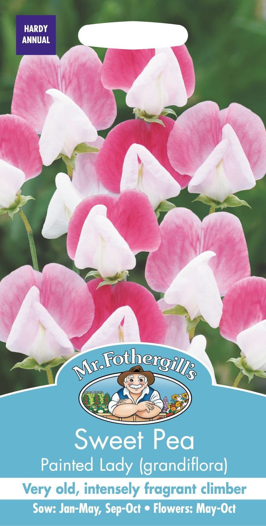 Mr Fothergills Sweet Pea Painted Lady 25 Seeds