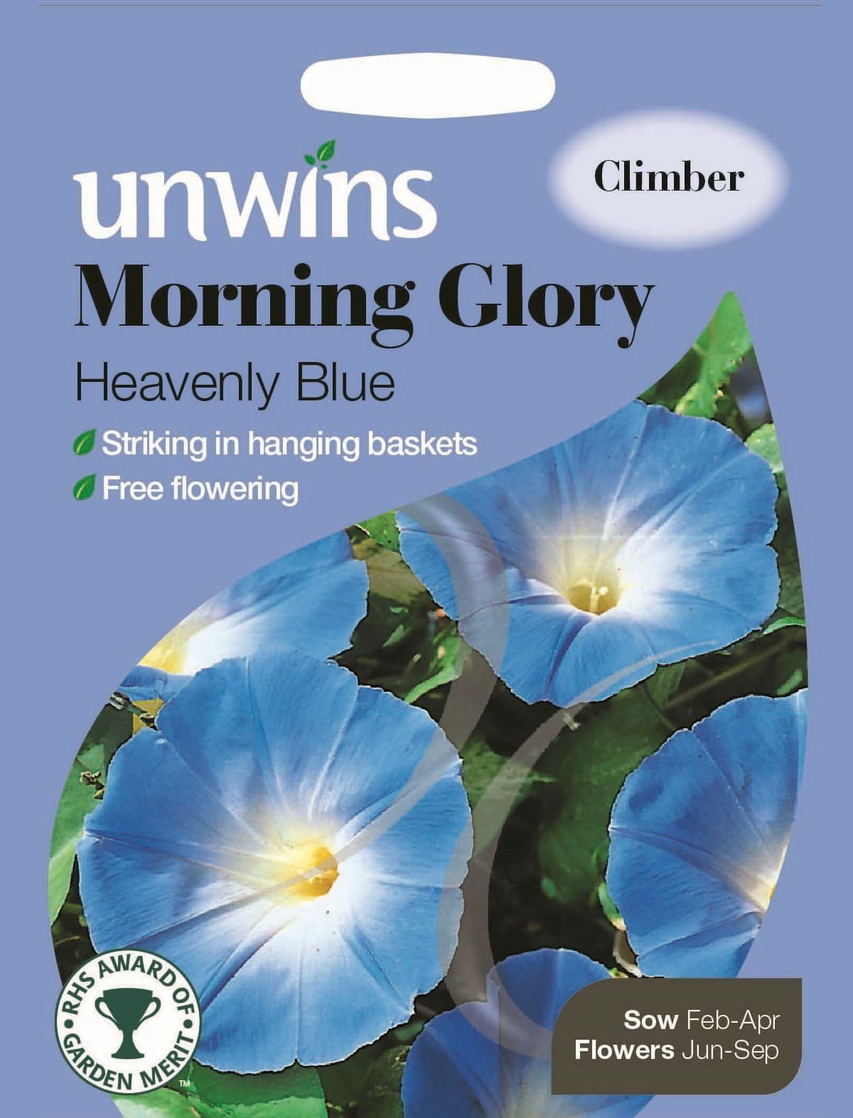 morning glory seeds from walmart Unwins Morning Glory Heavenly Blue 35 Seeds – JustSeed