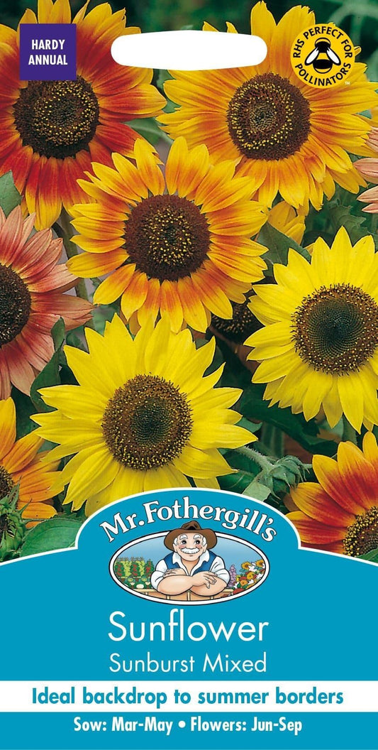 Mr Fothergills Sunflower Sunburst Mixed 50 Seeds