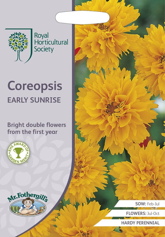 Mr Fothergills RHS Coreopsis Early Sunrise 200 Seeds