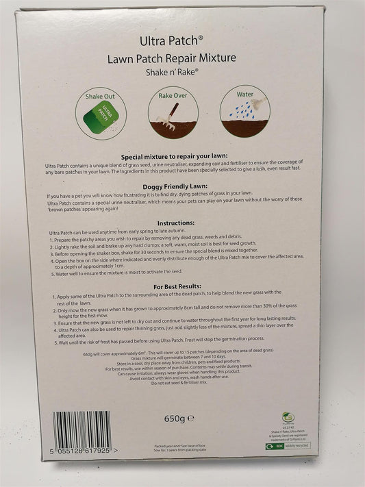 Speedy Seed - Ultra Patch Grass Seed - 650gr