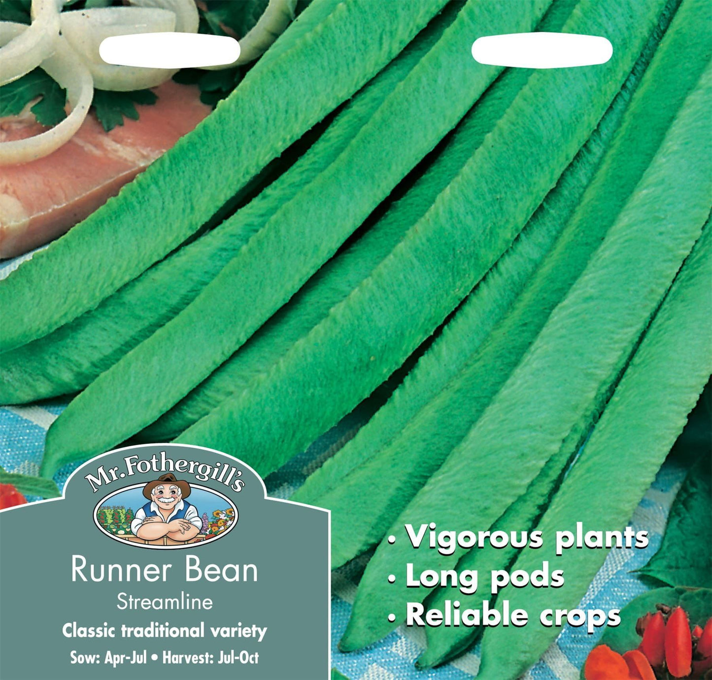 Mr Fothergills Runner Bean Streamline 50 Seeds