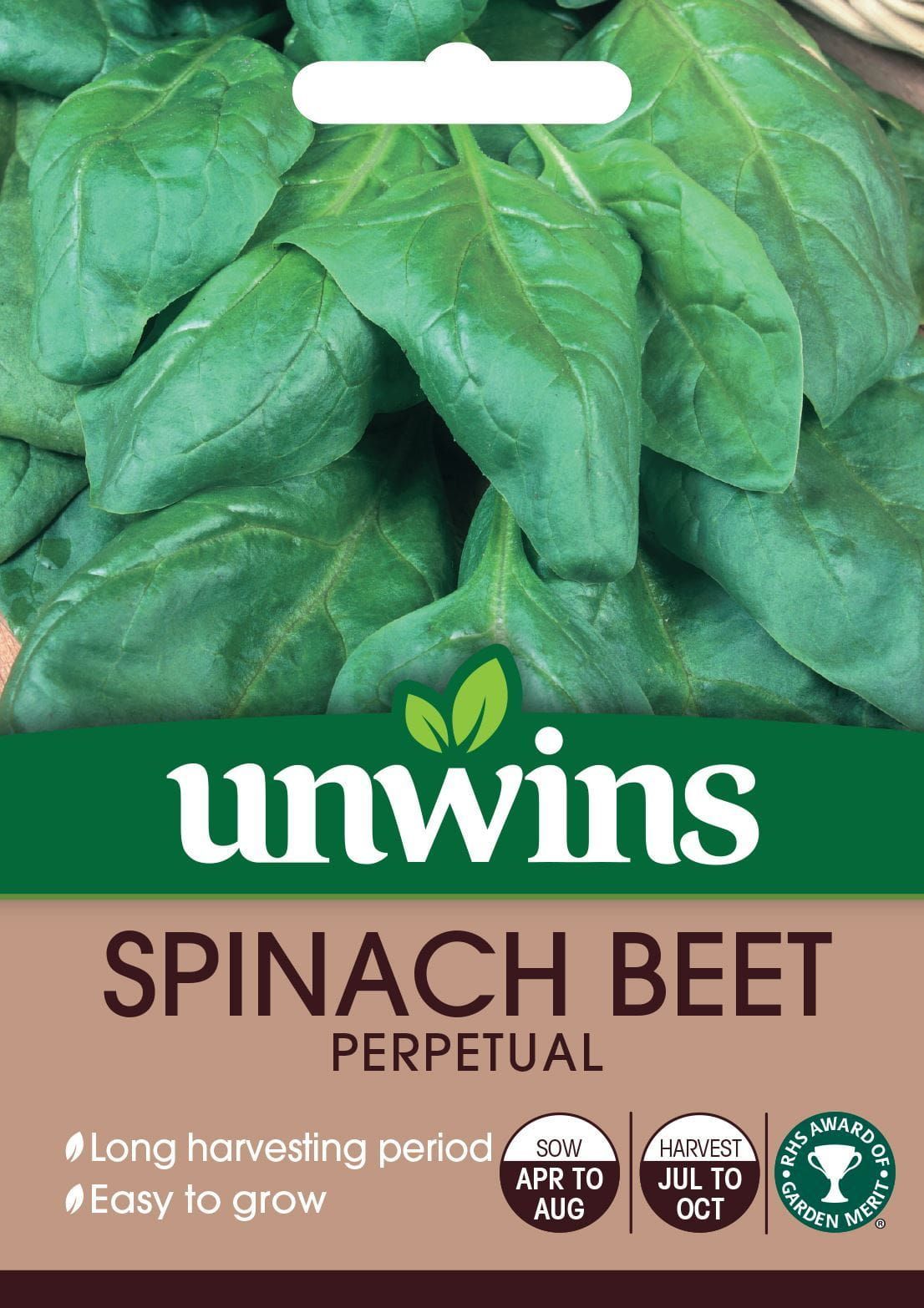 Unwins Spinach Beet Perpetual 250 Seeds