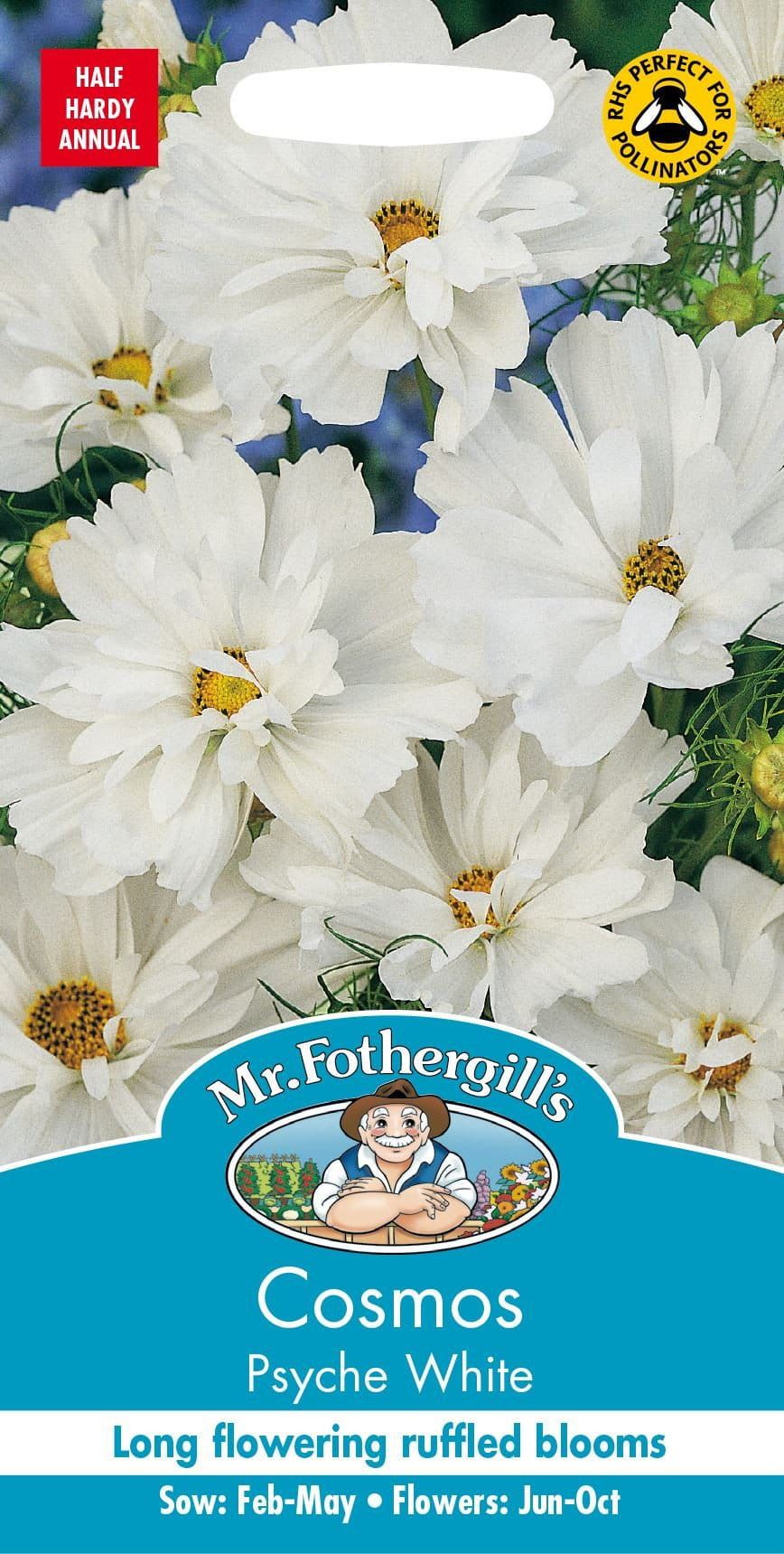Mr Fothergills Cosmos Psyche White 60 Seeds