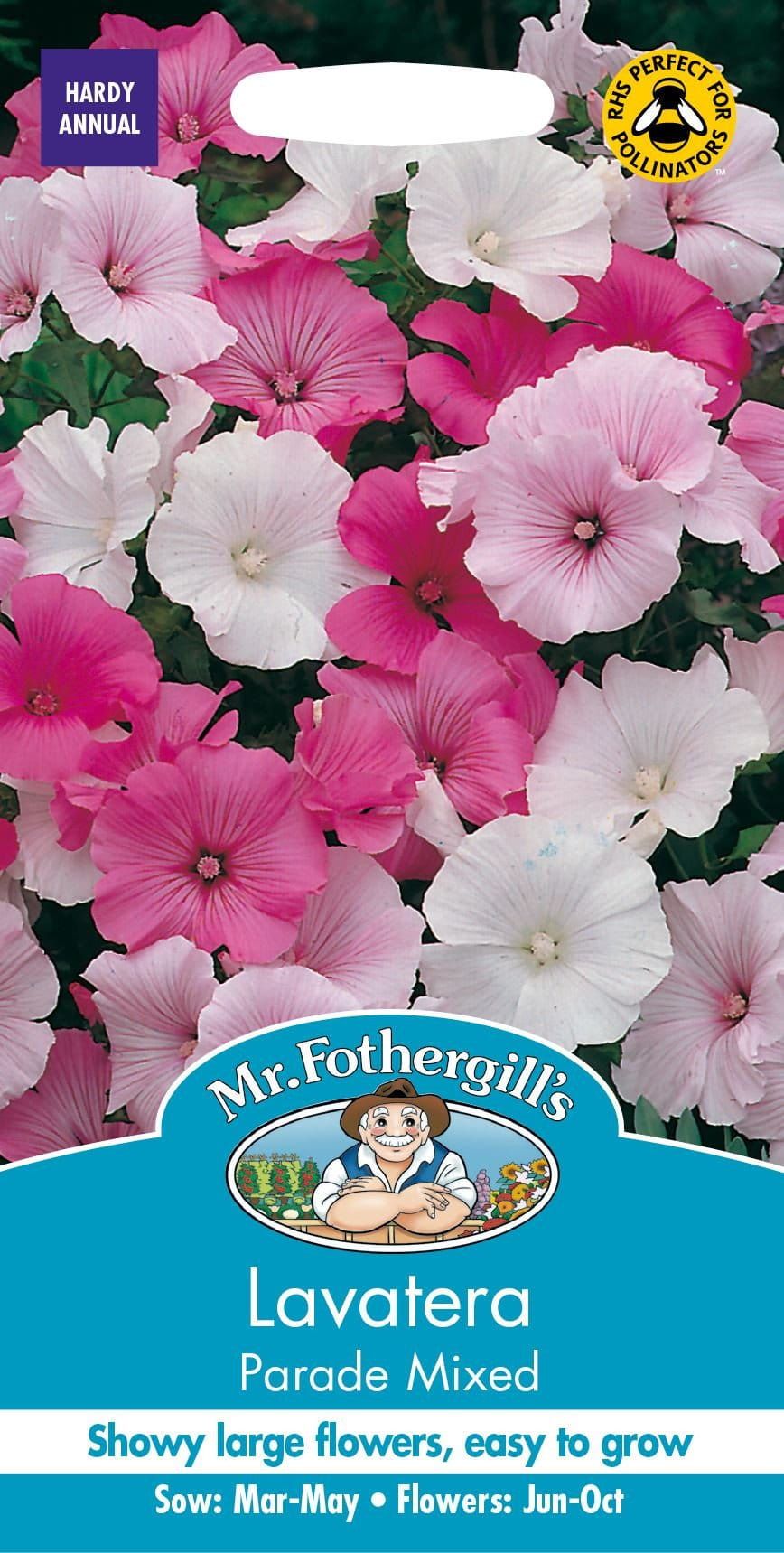 Mr Fothergills Lavatera Parade Mixed 75 Seeds