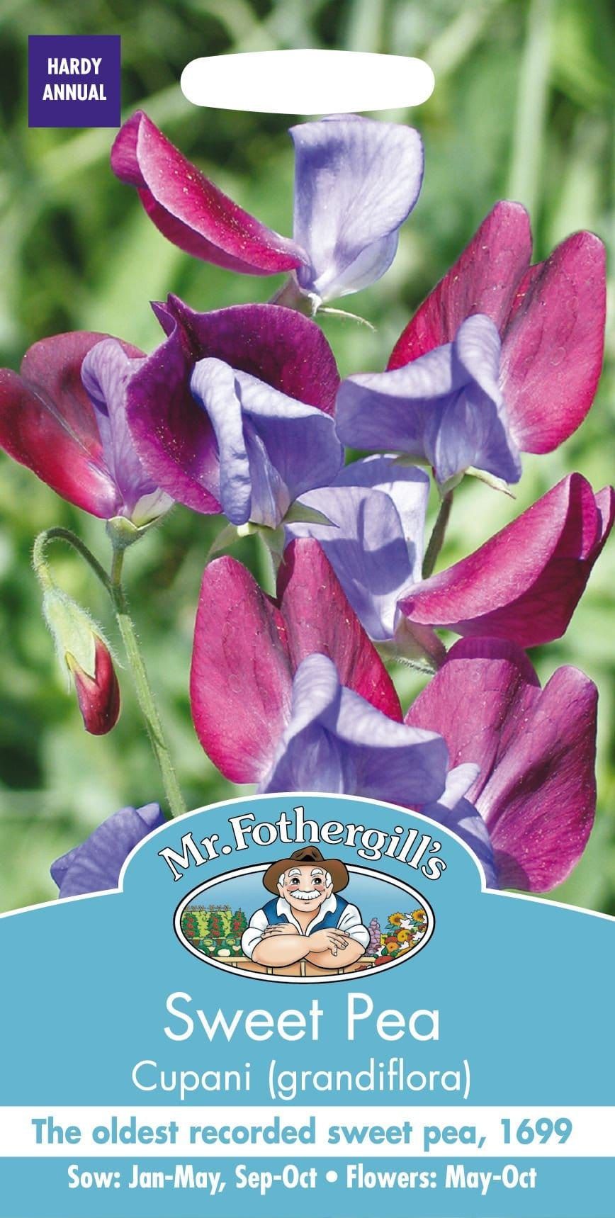 Mr Fothergills Sweet Pea Cupani 20 Seeds