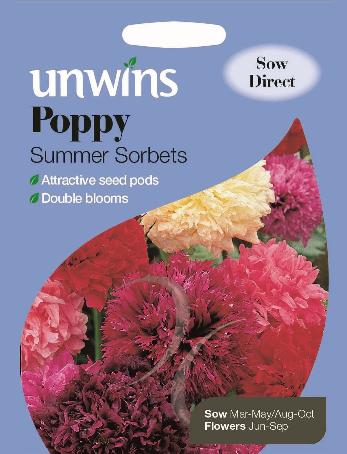 Unwins Poppy Summer Sorbets 500 Seeds