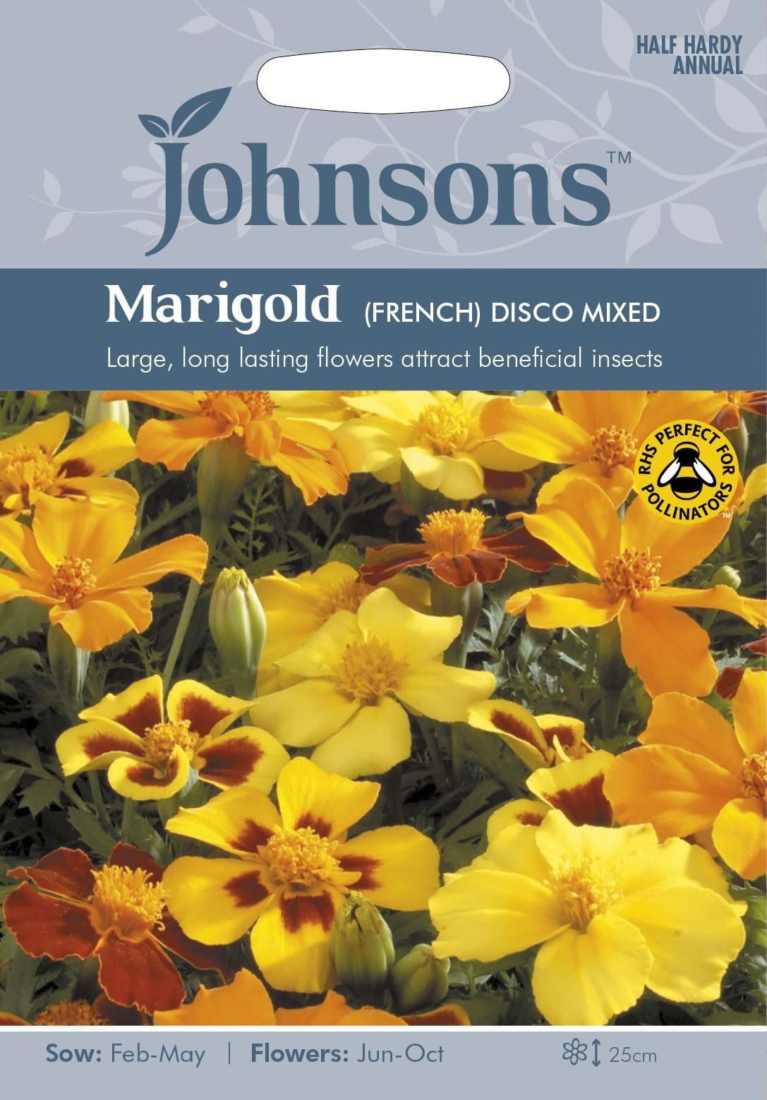 Johnsons French Marigold Disco Mixed 60 Seeds