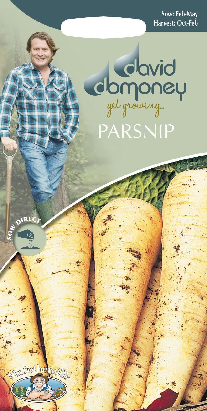 Mr Fothergills - David Domoney - Vegetable - Parsnip - Palace F1 - 200 Seeds