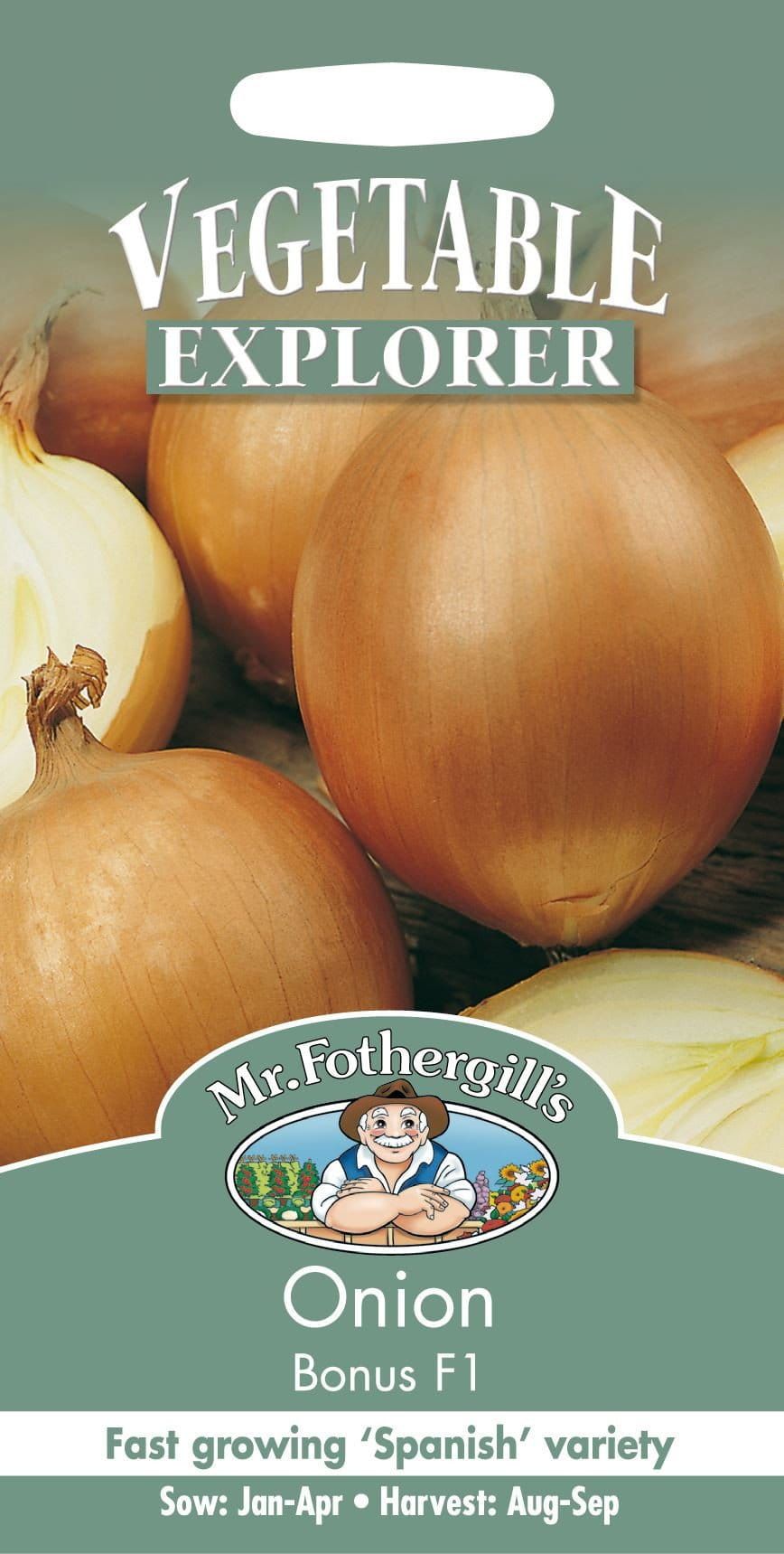 Mr Fothergills Onion Bonus F1 100 Seeds