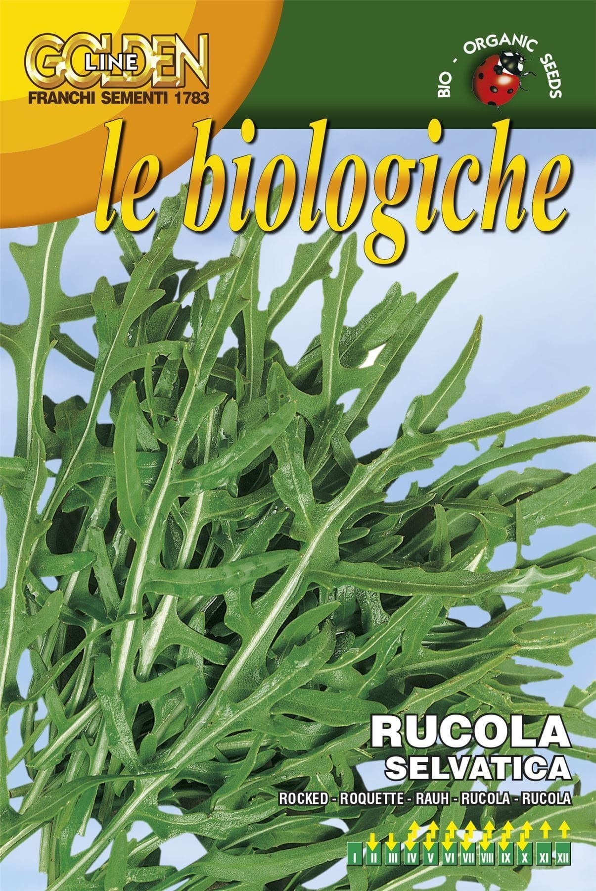 Franchi Organic BIOB115/5 Wild Rocket Rucola Selvatica Seeds