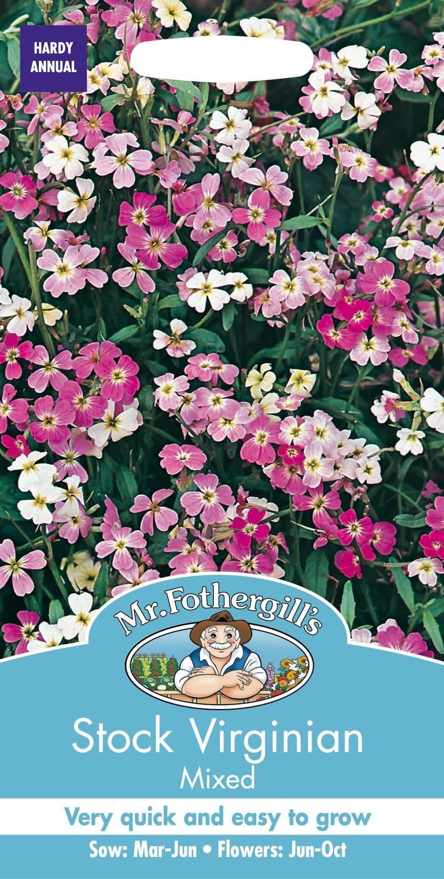 Mr Fothergills Stock Virginian Mixed 2000 Seeds