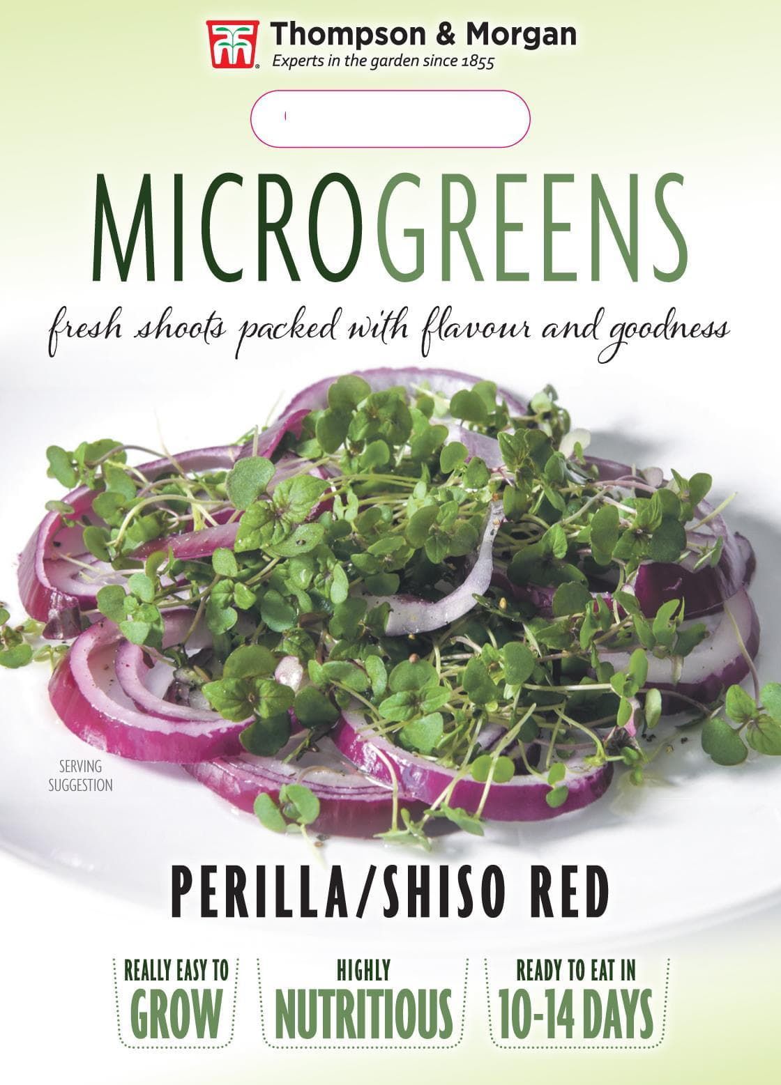 Thompson & Morgan Vegetable Microgreens Perilla/Shiso Red - 250 Seeds