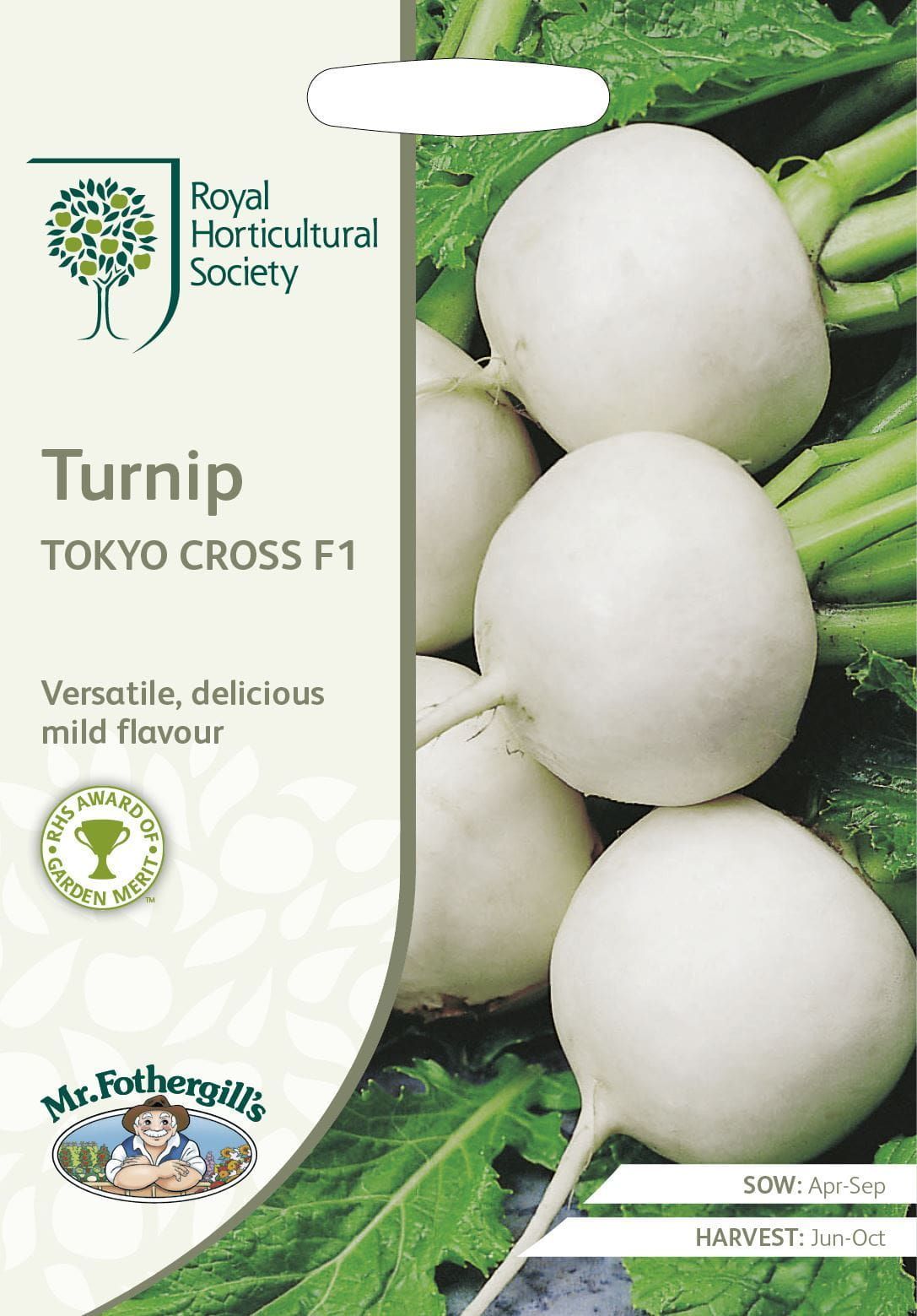 Mr Fothergills RHS Turnip Tokyo Cross F1 500 Seeds