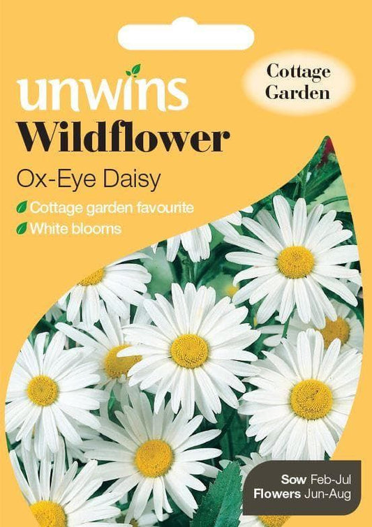 Unwins Wildflower OxEye Daisy 600 Seeds