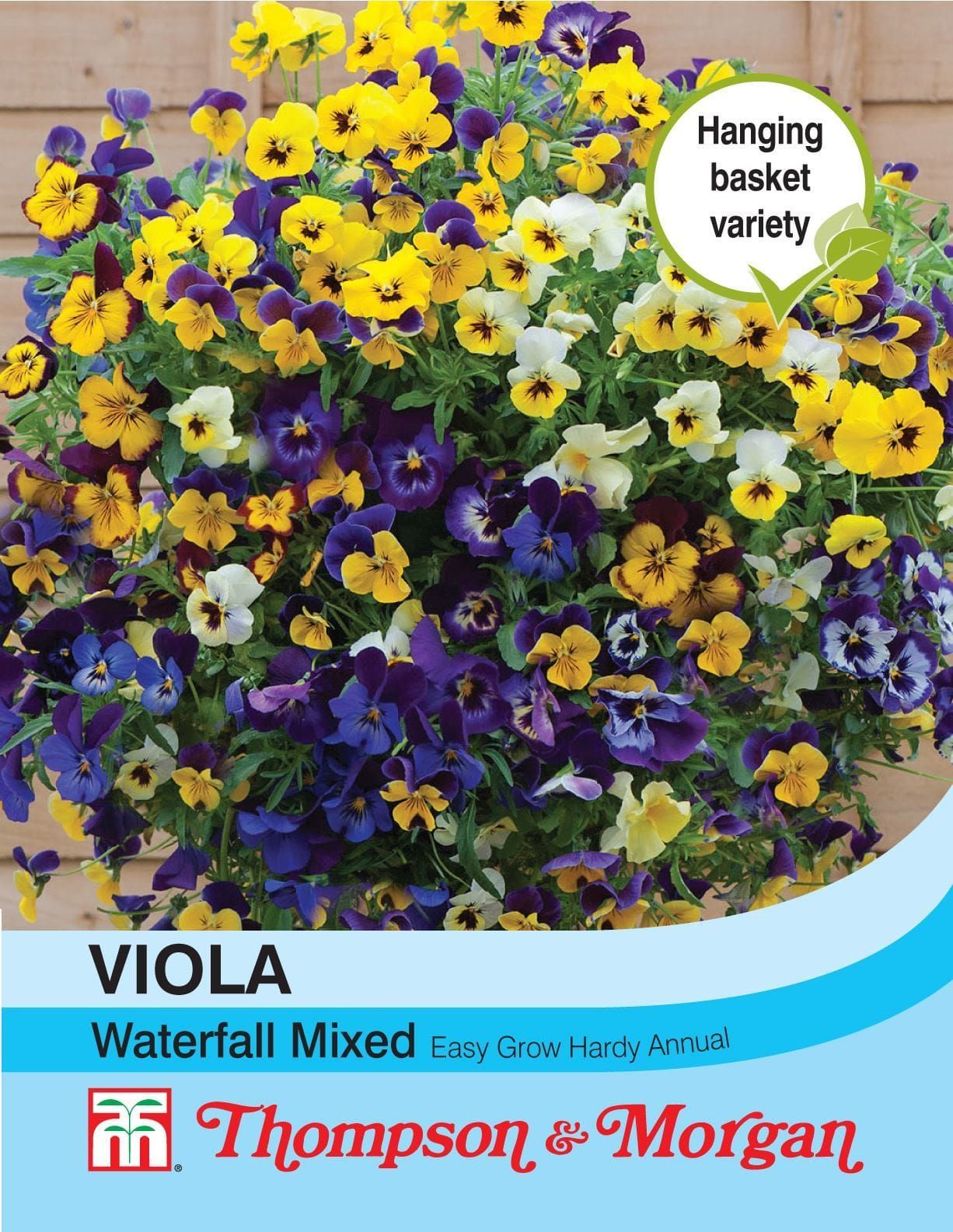 Thompson & Morgan Viola Waterfall Mixed 40 Seed