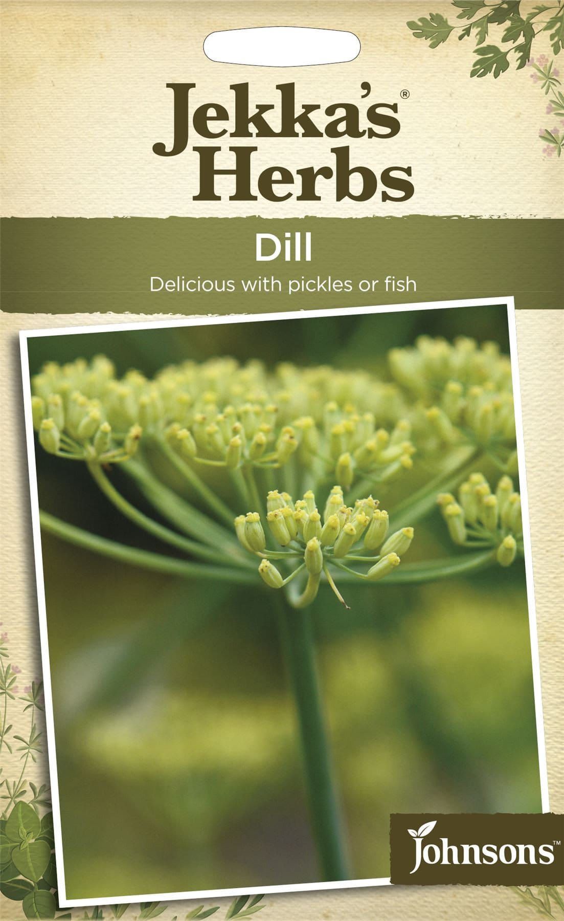 Johnsons Jekka's Herbs Dill 850 Seeds