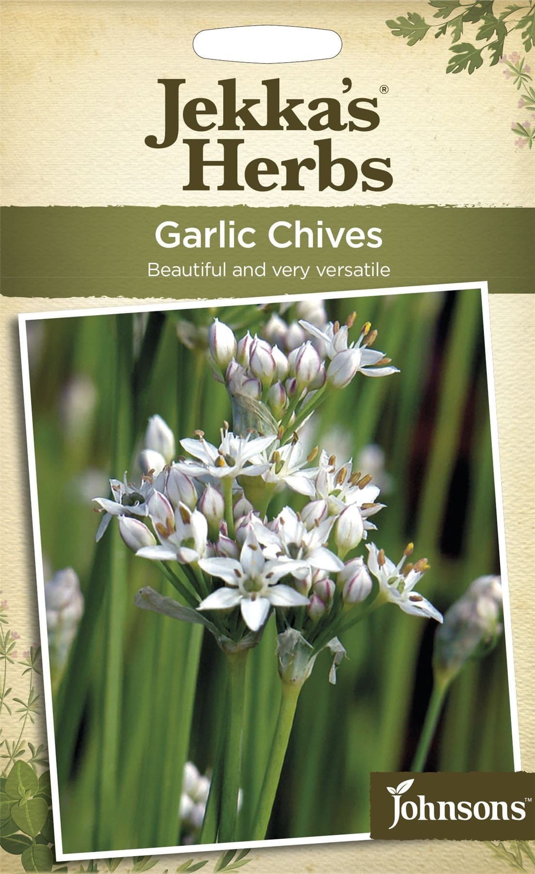Johnsons Jekka's Herbs Garlic Chives 300 Seeds