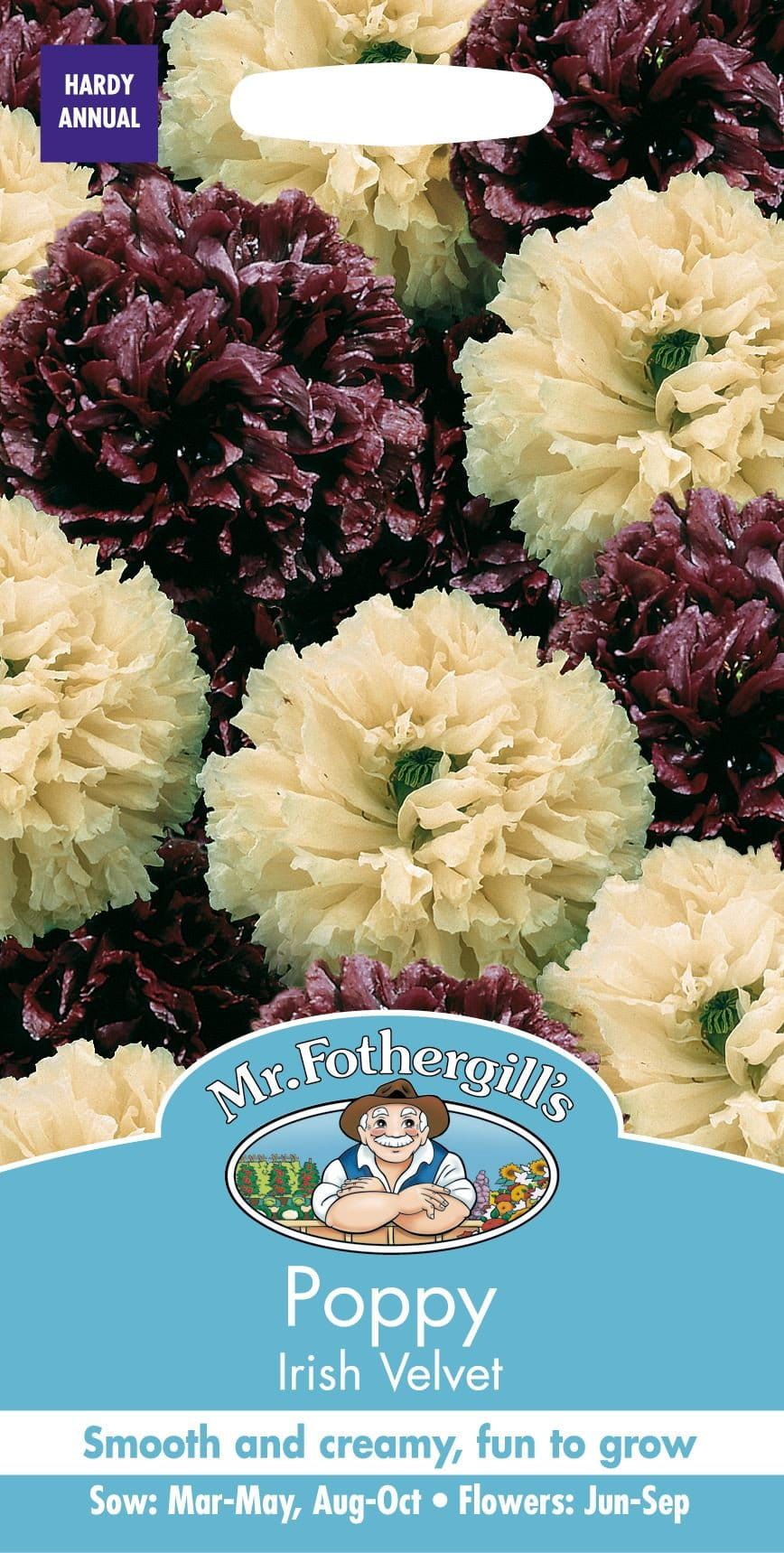 Mr Fothergills Poppy Irish Velvet 750 Seeds