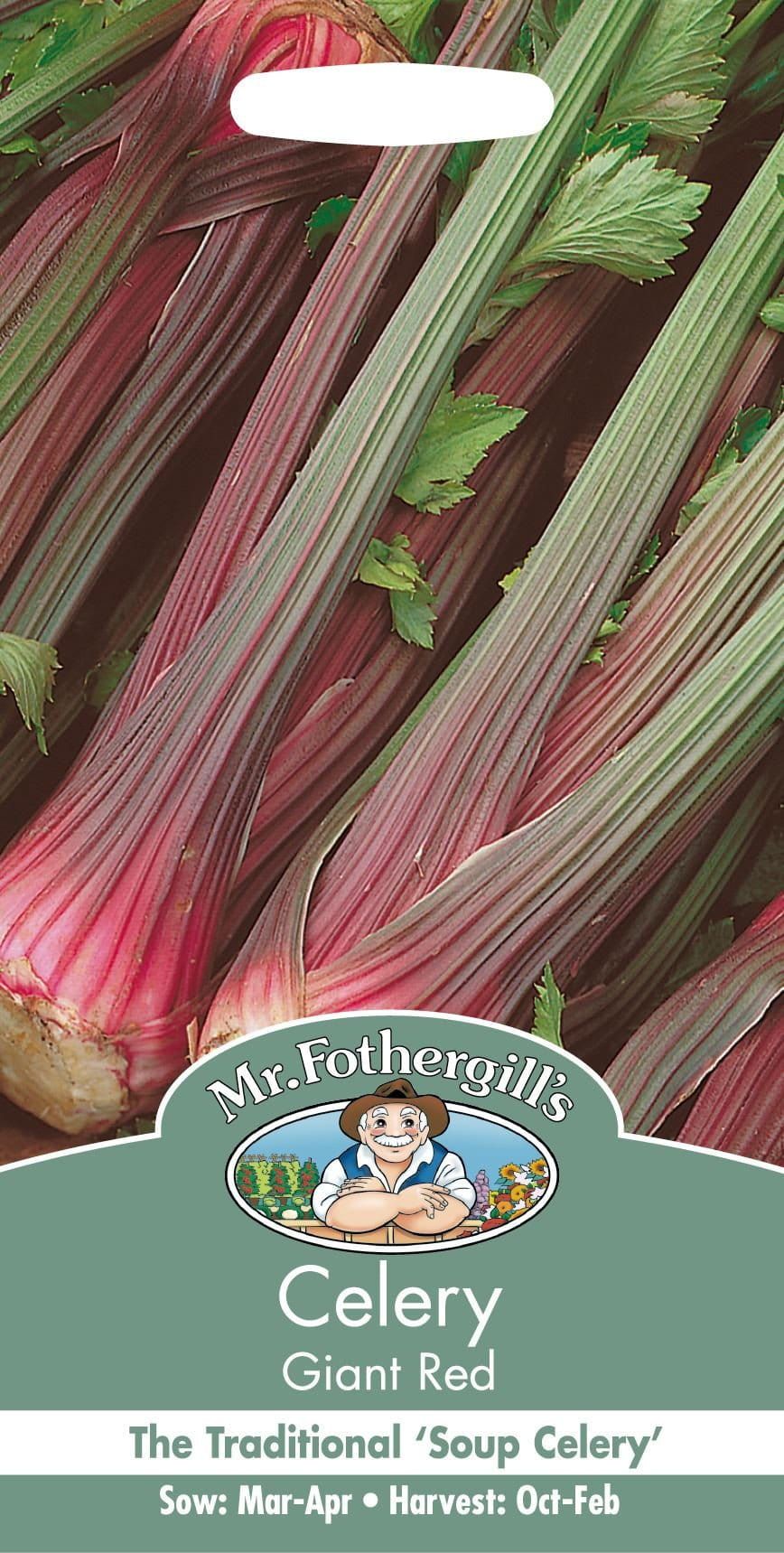 Mr Fothergills Celery Red Giant 1000 Seeds
