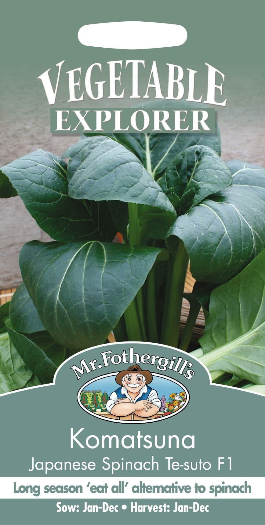 Mr Fothergills Komatsuna Japanese Spinach Tesuto F1 250 Seeds