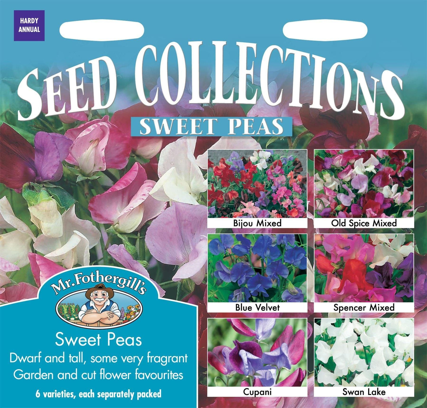 Mr Fothergills Sweet Pea Collection 25 Seeds