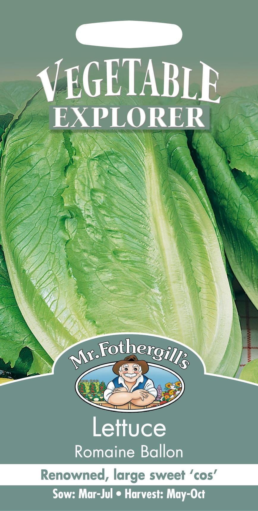 Mr Fothergills Lettuce Romaine Ballon 1000 Seed