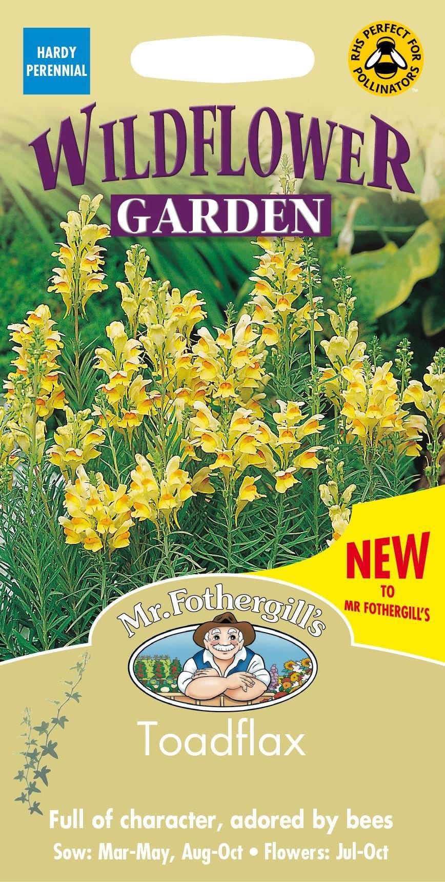 Mr Fothergills Wild Flower Toadflax 1000 Seeds
