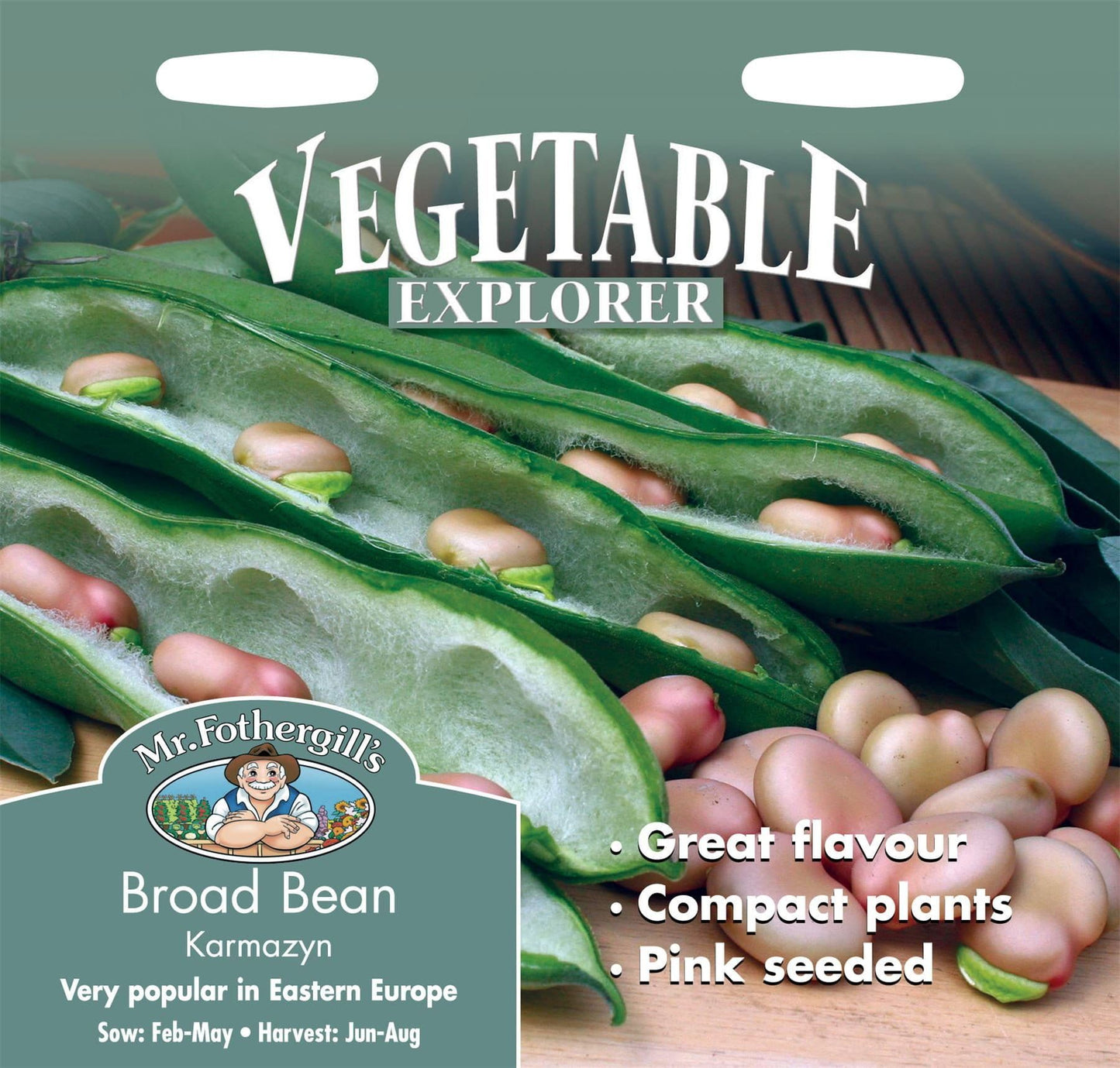 Mr Fothergills Broad Bean Karmazyn 50 Seeds