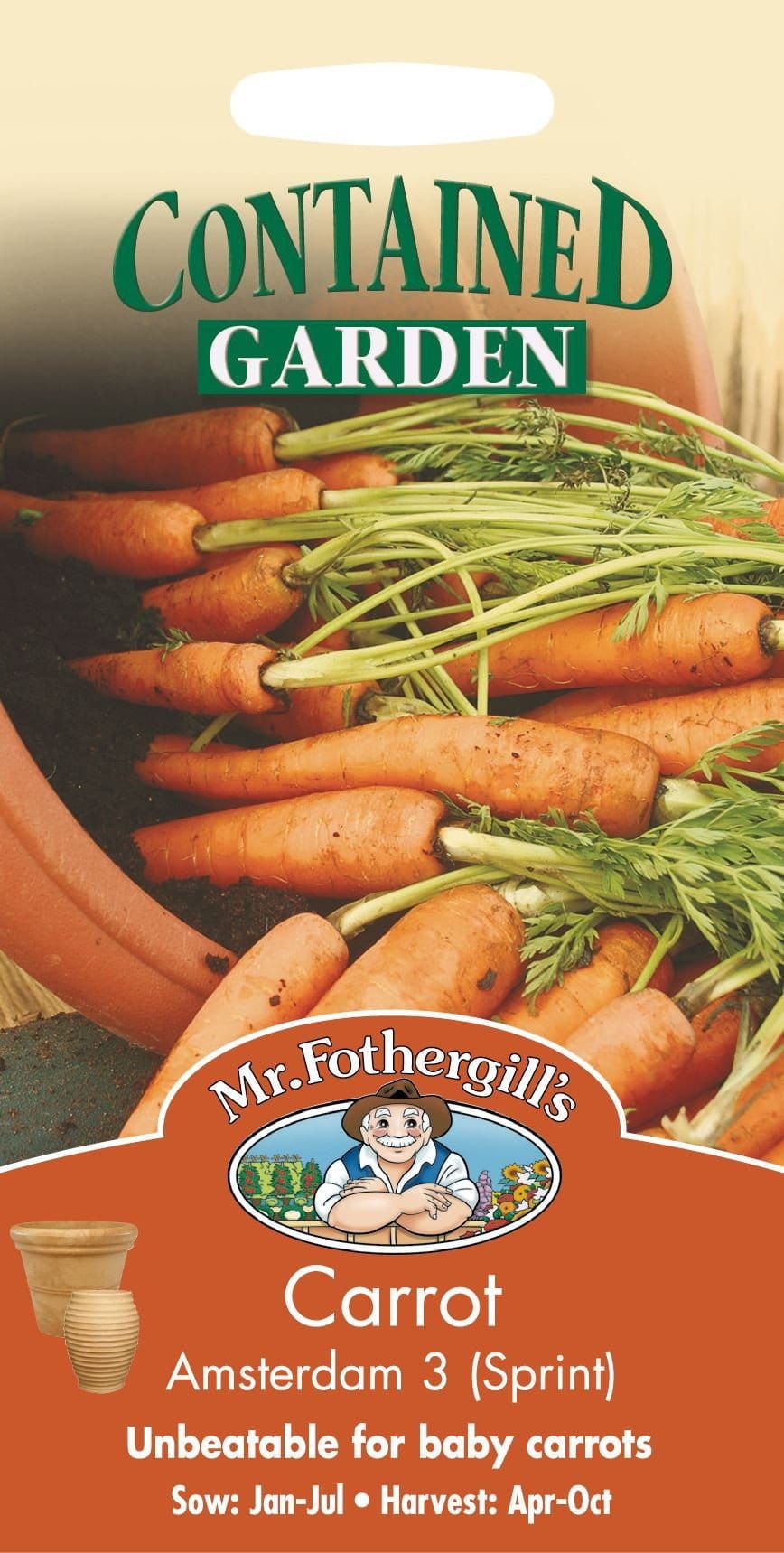 Mr Fothergills Carrot Amsterdam 3 Sprint 500 Seeds